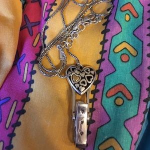 Brighton Name Badge clip necklace